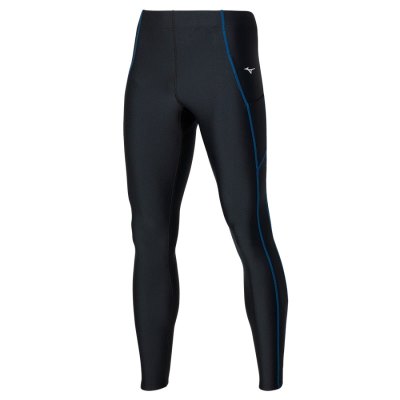 Mallas Mizuno Impulse Core Long Hombre Negros / Azules - Chile M946RDKWFA
